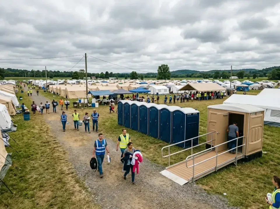 disaster-relief-camp-restrooms-010 — frequently asked questions, Dumpster & Portable Bathrooms Rental in Brandermill, VA